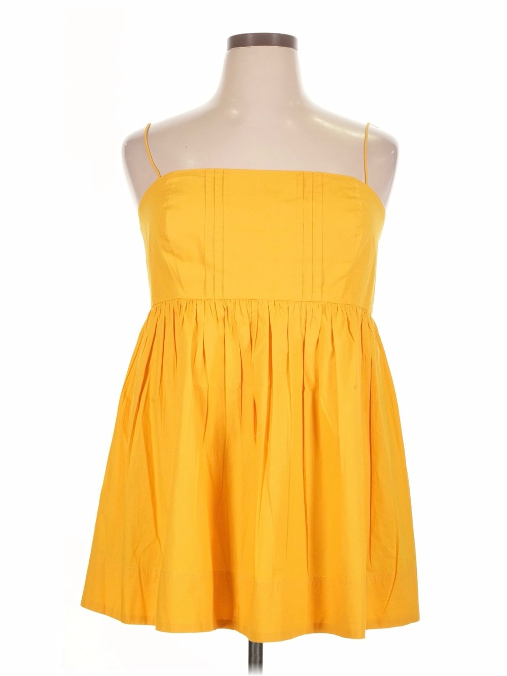 Maeve by Anthropologie Yellow Spaghetti Strap Top